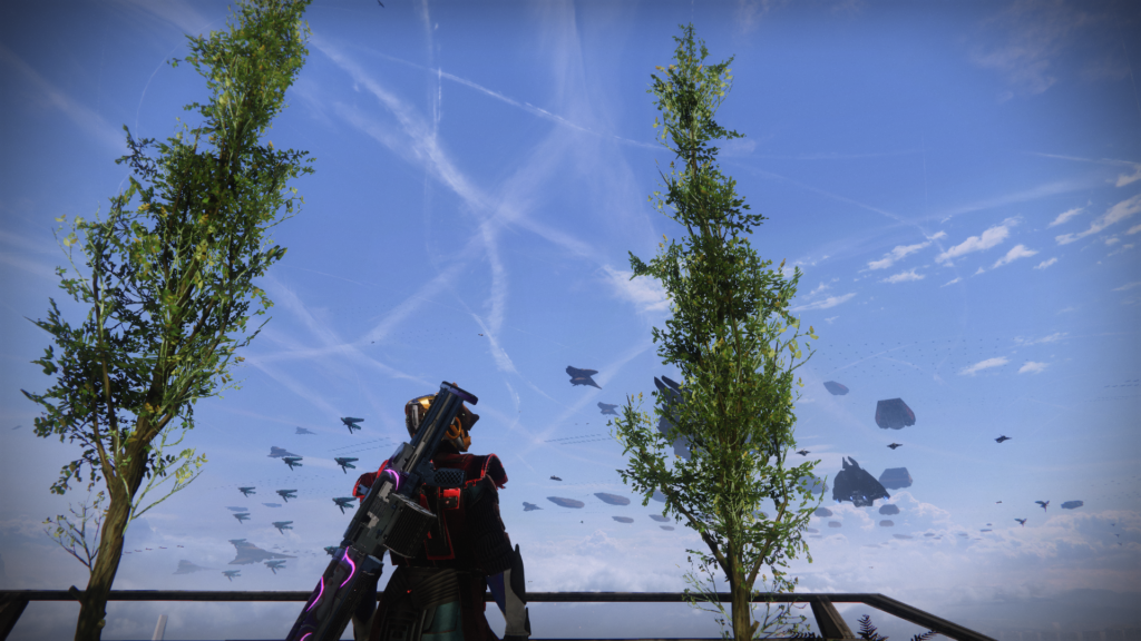Destiny 2 Ships in the sky